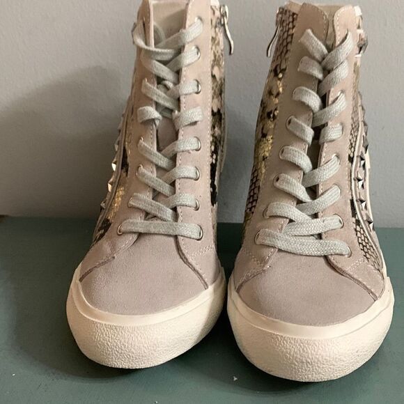 Vintage Havana Remiee 2 boots Studded Snakeskin Embossed Leather Bootie 6.5 - Picture 2 of 8